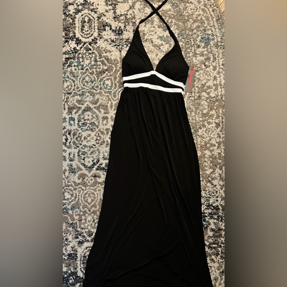 New Woman’s Dress (Black & White halter dress)